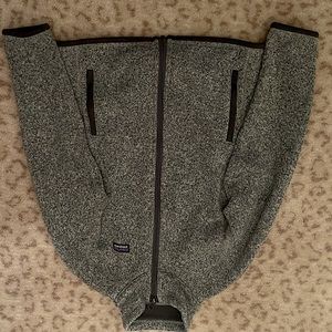 Patagonia Boys The Better Sweater Full Zip Jacket Gray Size M(boys 10)